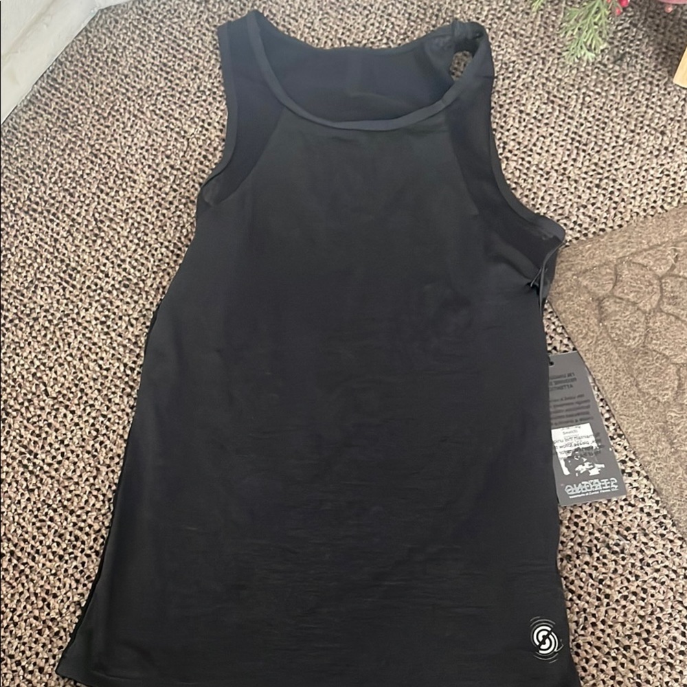 STRONG Black Sleeveless Athletic Tank Top